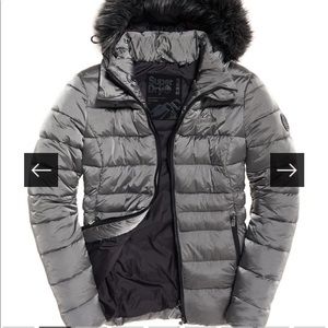 SUPERDRY Taiko Padded Faux Fur Jacket